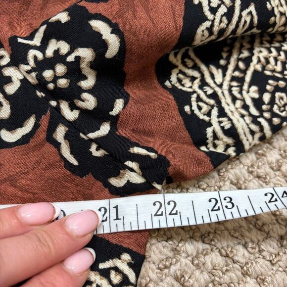 Ladies Vintage K Studio Button Down Printed Blouse with Shoulder Pads Size 16 - Picture 13 of 13